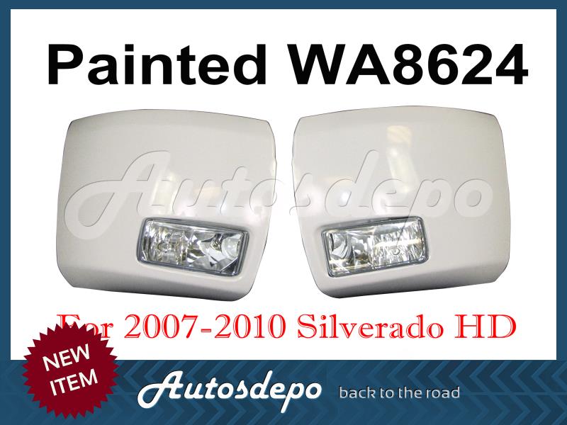 Painted WA726S Front Bumper End Cap Fog Light Set For 2010-2011