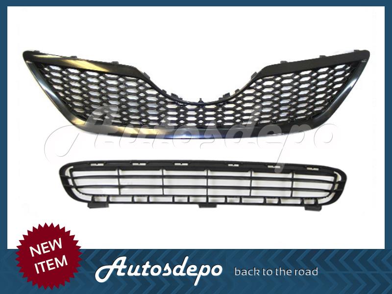 Front Bumper Fog Light Covers With Holes For 2007-2009 Toyota Camry XLE – Set Of 3