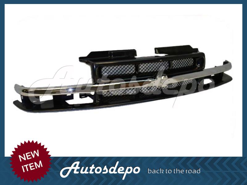Black Grille & Headlight Set With Bulbs – Fits 1998–2004 S10 Pickup Xtreme & 1998–2005 Blazer Xtreme 1 thumbnail image