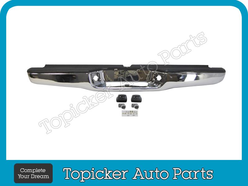 Rear Steel Step Bumper Assembly Chrome Fit For Toyota Tacoma Pickup 1995-2004
