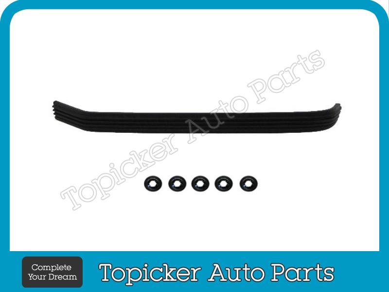 Rear Bumper Impact Strip / Molding Set For 88-00 Chevy/GMC C/K Pickup & 92-99 Suburban (Black, Paintable)