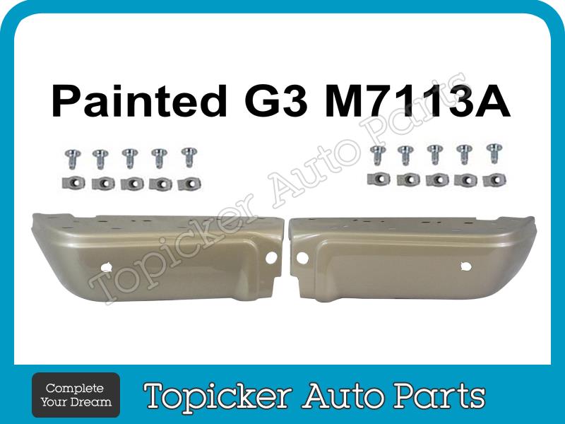 Painted Pueblo Gold G3/M7113A Rear Bumper Ends W/Hole For 08-10